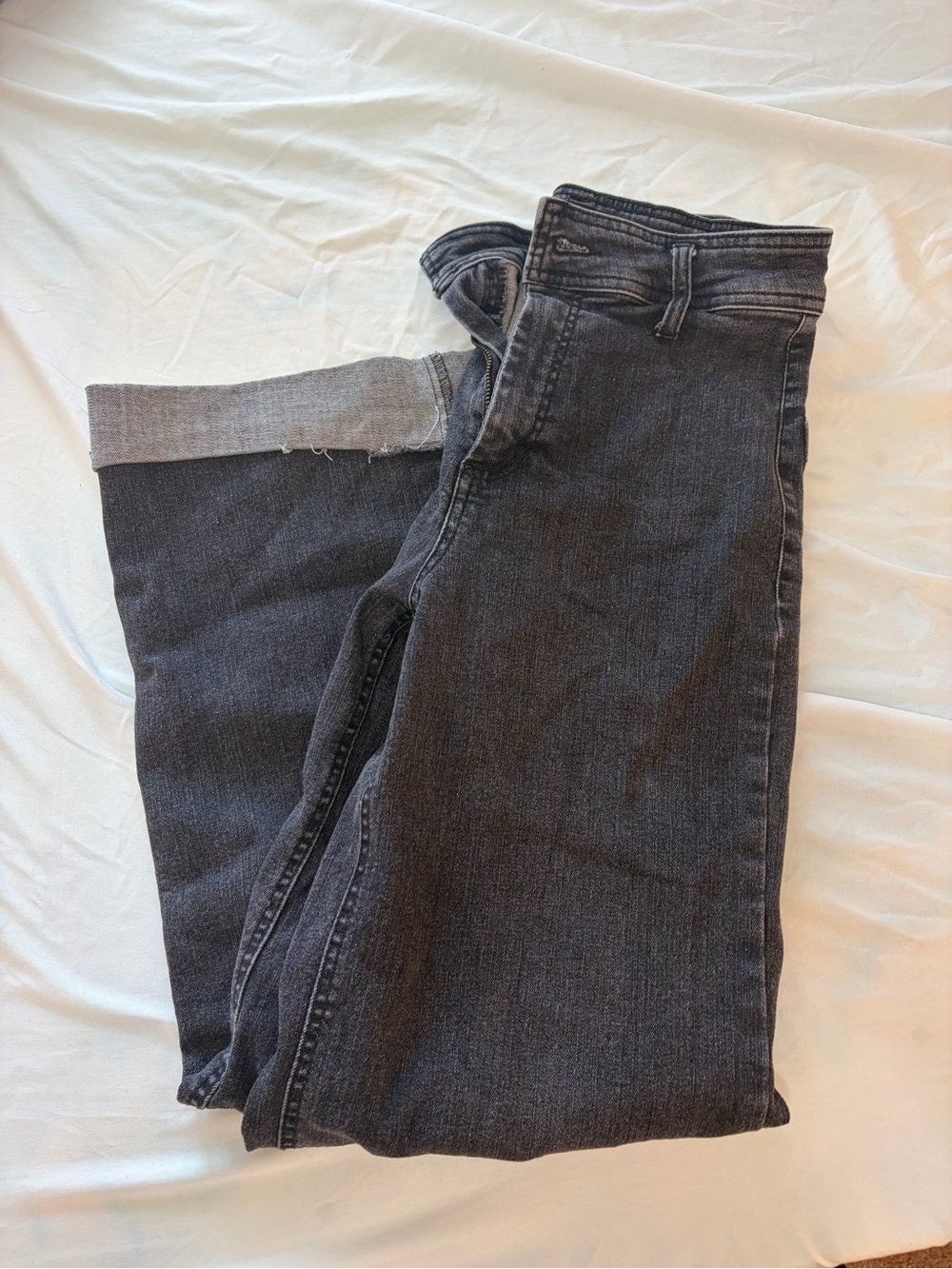 Oat New York Black Straight-Leg Jeans